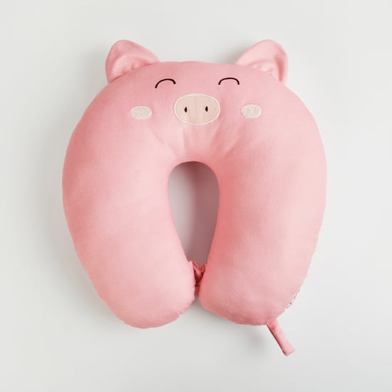 Juniors Pig Applique Neck Pillow