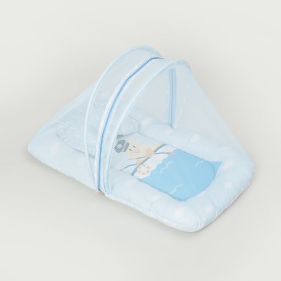 Juniors Printed Bed with Mosquito Net - 50x84 cm