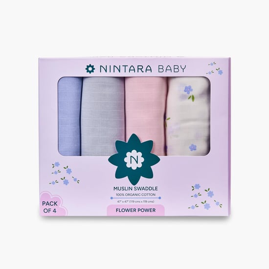 Nintara Baby Swaddle - Extra-Large - Set of 4