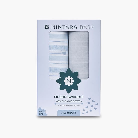 Nintara Baby Assorted Swaddle - Set of 2 - 119x119cm
