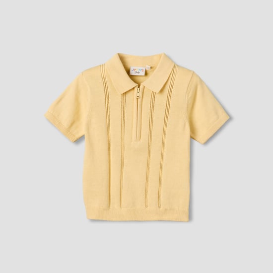 Juniors Knitted Polo T-shirt