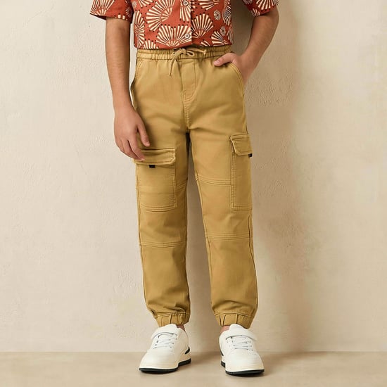 Juniors Solid Cargo Joggers