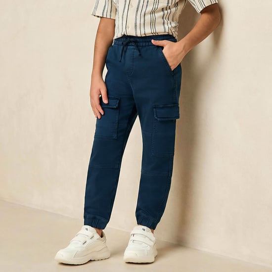 Juniors Solid Cargo Joggers