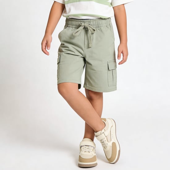 Juniors Solid Cargo Shorts