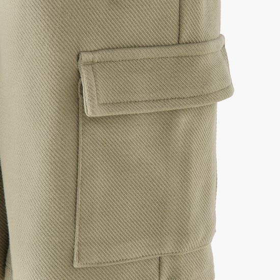 Eligo Textured Shirt and Cargo Shorts Set