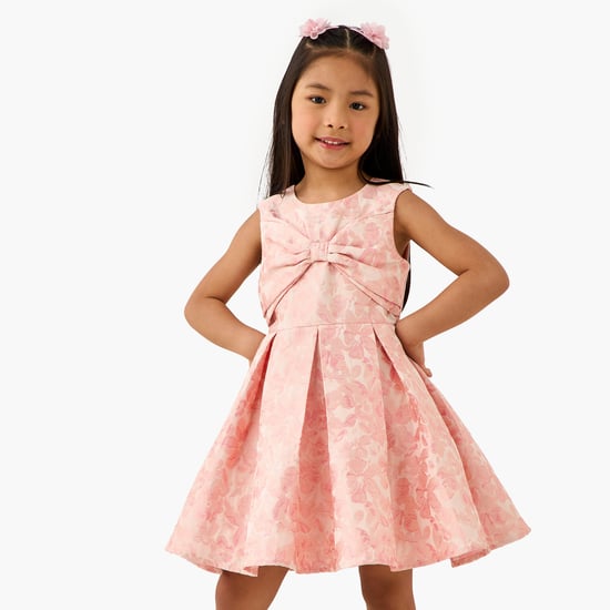 Juniors Floral Print A-line Dress