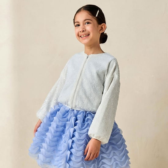 Juniors Sequinned Jacket