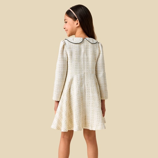 peter pan collar a line dress Peter Pan Collar A-Line Dress – DENNIS Uniform Liquidation Sale