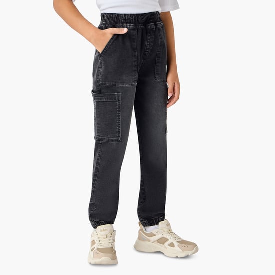 Juniors Washed Denim Joggers