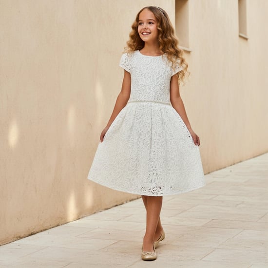 Formal White Dress For Teens Juniors Embellished Dress With Zip Closure