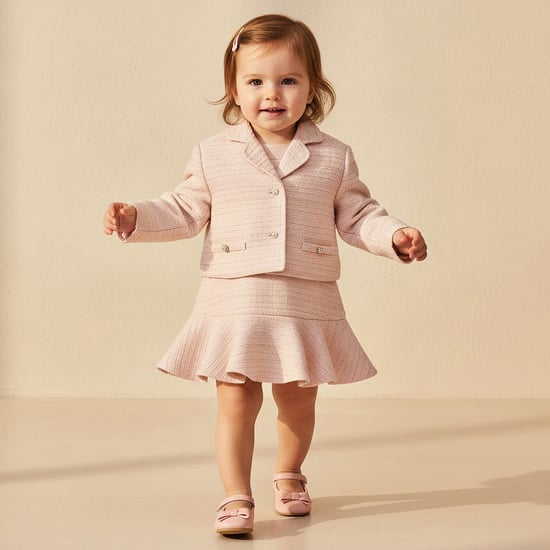 Juniors Tweed Dress with Blazer