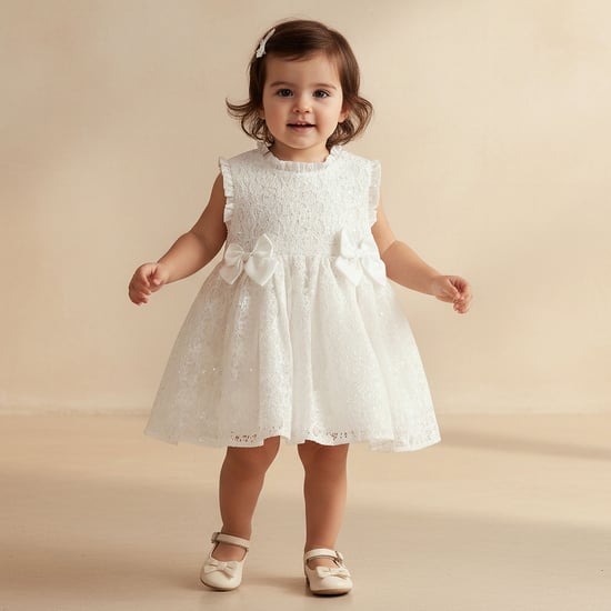 Juniors Sequin Embellished Dress with Bloomers