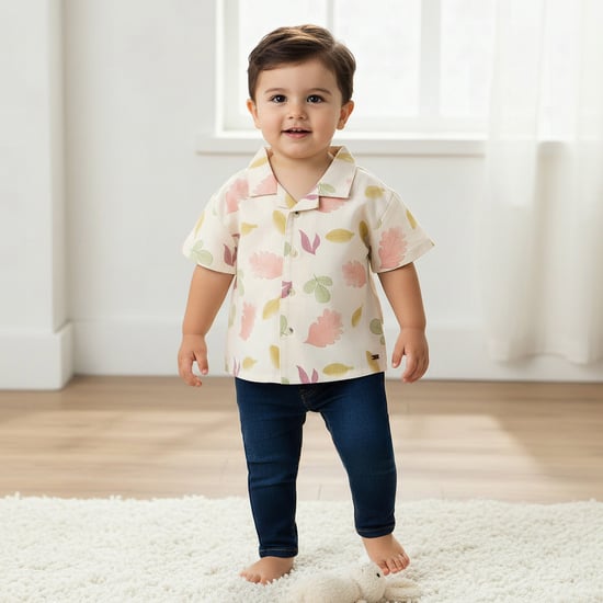 Giggles Leaf Print Shirt