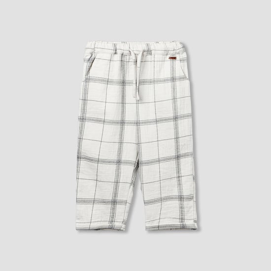 Giggles Checked Shirt And Pants Set