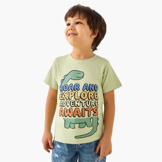 Juniors Dinosaur Print T-shirt