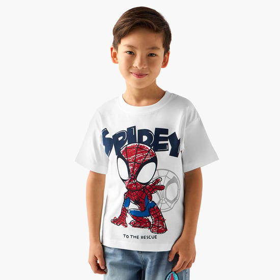 Juniors Spider-Man Print T-shirt
