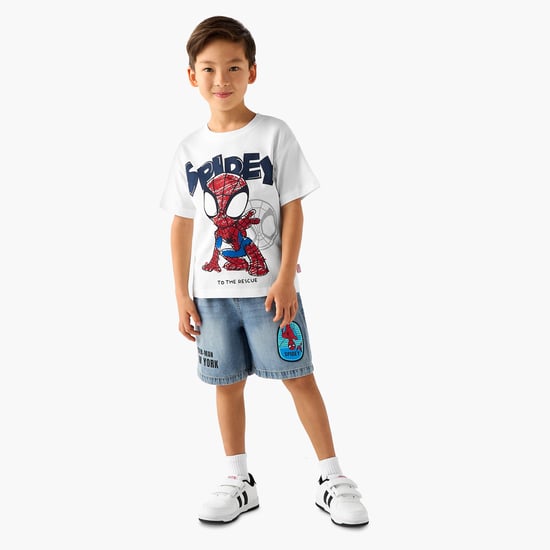 Juniors Spider-Man Print T-shirt