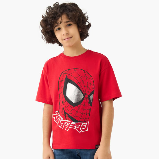 Juniors Spider-Man Print T-shirt