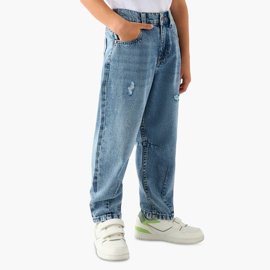 Distressed Relaxed Fit Jeans