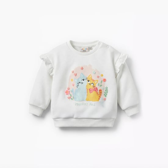 Juniors Graphic Print Sweatshirt