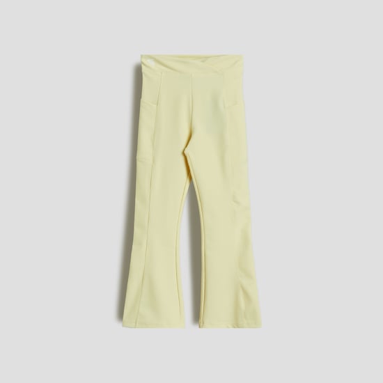 Junior Sports Ribbed Flared Trousers