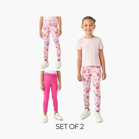 Juniors Assorted Leggings - Set of 2