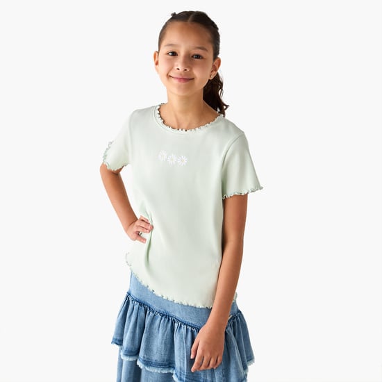 Juniors Ribbed Top