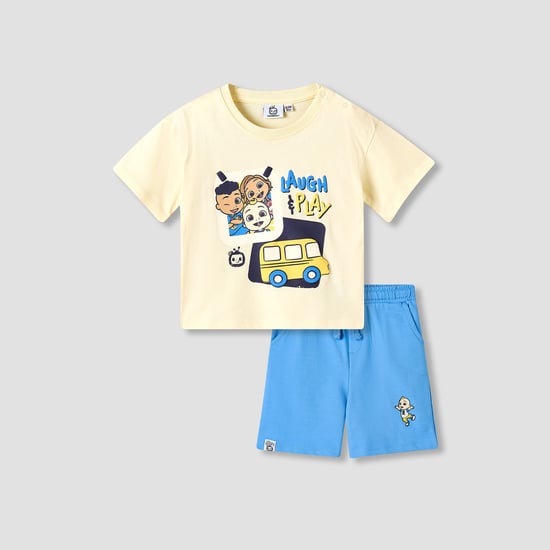 Juniors Cocomelon Print T-shirt and Shorts Set