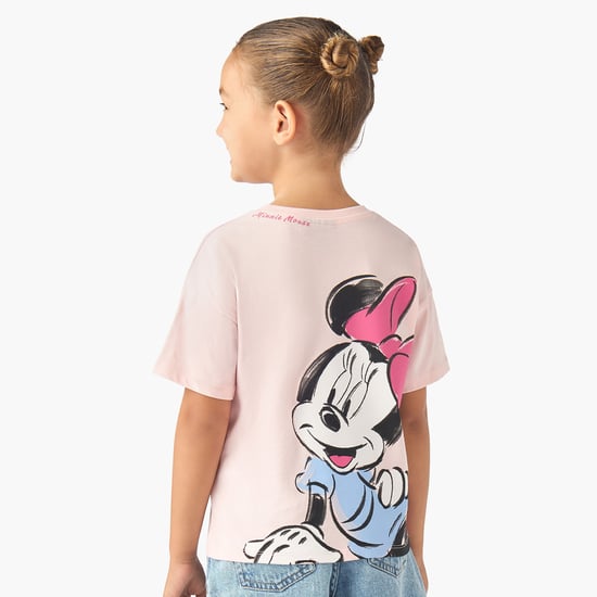 Juniors Minnie Mouse Print T-shirt
