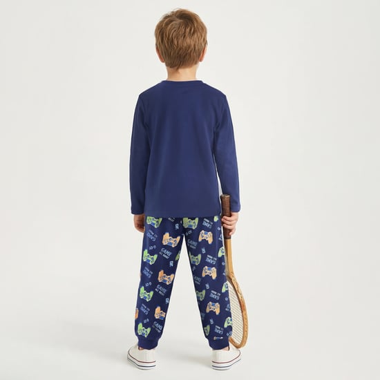 Juniors Printed T-shirt with Joggers - Set of 2