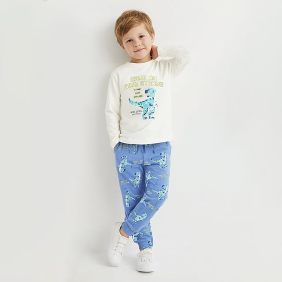 Juniors Printed T-shirt with Joggers - Set of 2