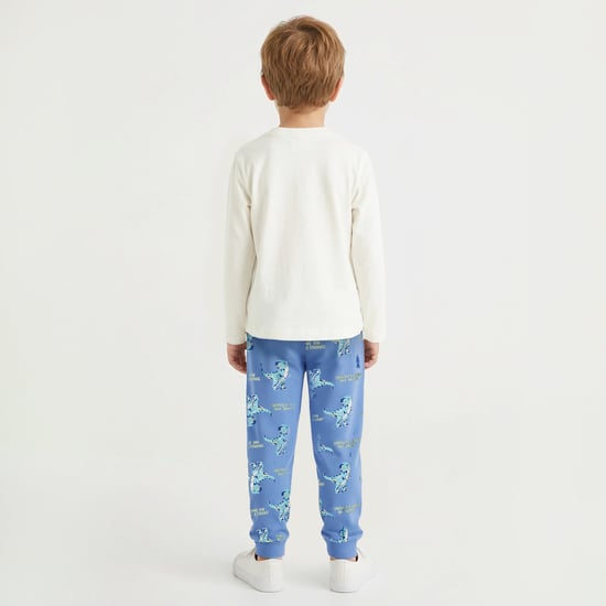 Juniors Printed T-shirt with Joggers - Set of 2