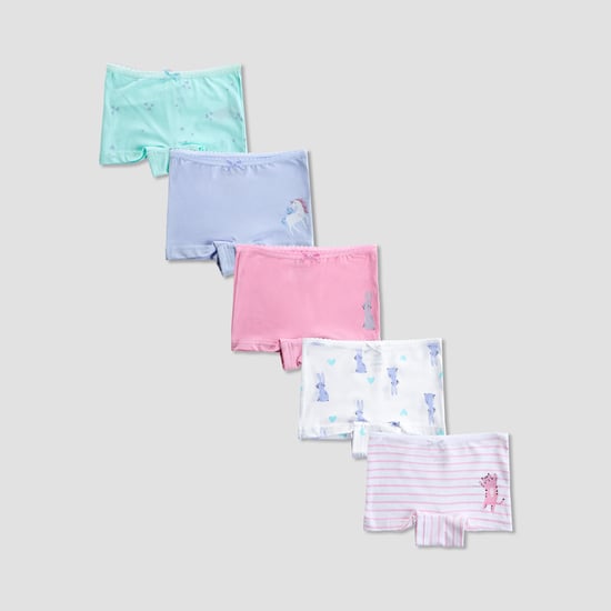 Juniors Printed Briefs - Pack of 5