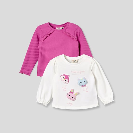 Juniors Assorted Long Sleeves Tops - Set of 2