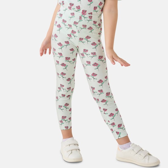 Juniors Floral Print Leggings