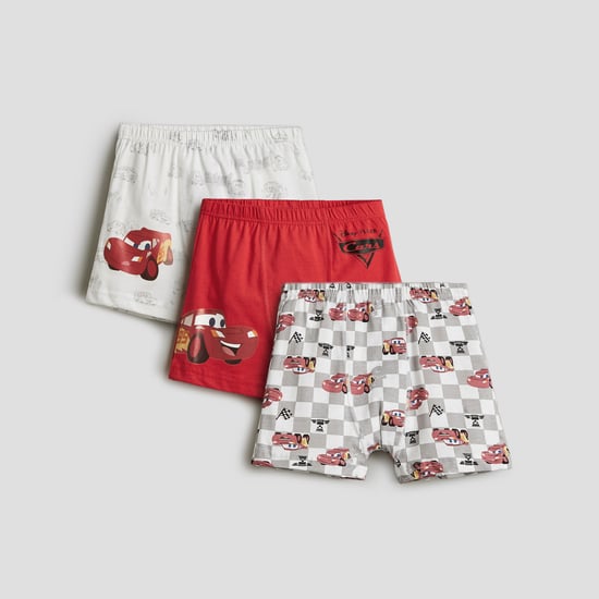 Juniors Cars Print Boxers - Pack of 3
