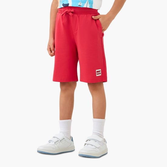 Juniors Applique Detail Shorts with Elasticated Waistband