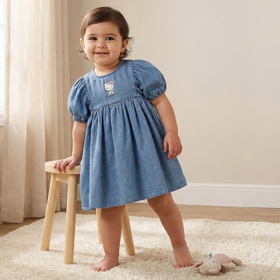 Juniors Hello Kitty Print A-Line Dress
