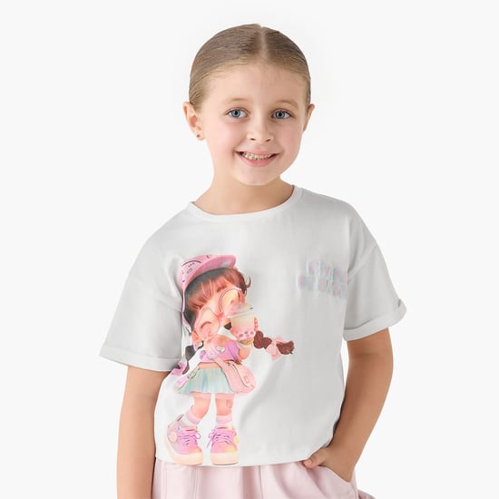 Juniors Graphic Print T-shirt