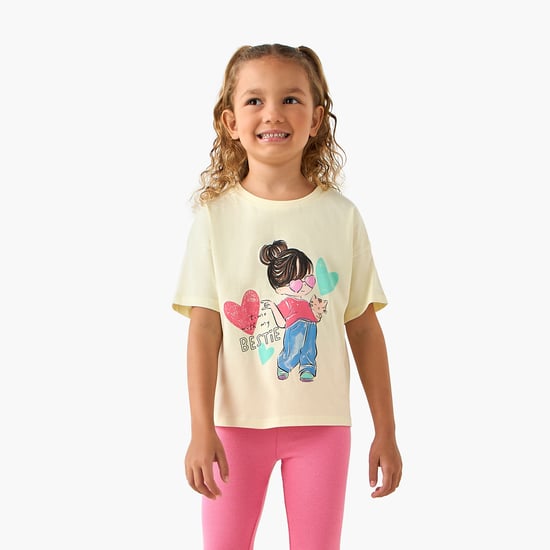 Juniors Graphic Print T-shirt