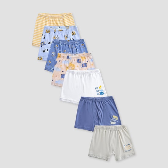 Juniors Printed Trunks - Pack of 7