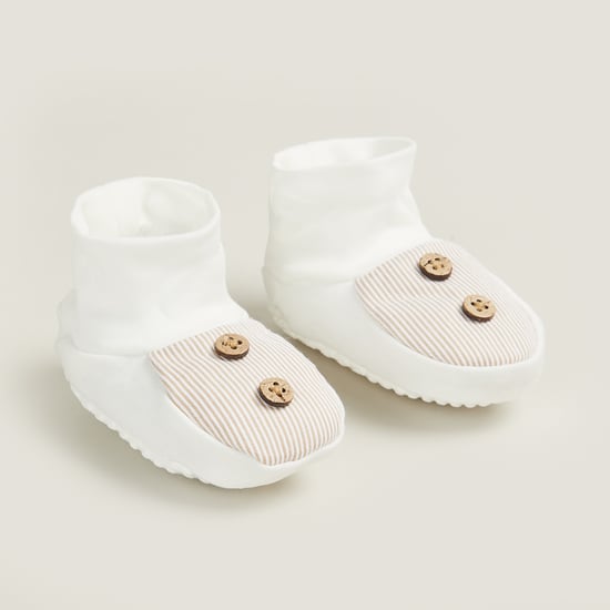 Giggles Striped Booties