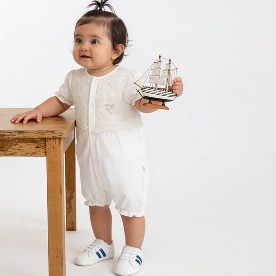 Giggles Lace Detail Romper