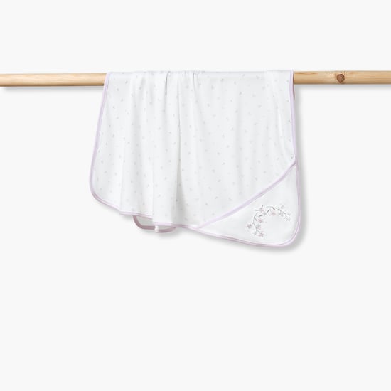 Giggles Embroidered Receiving Blanket