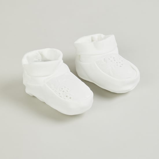 Giggles Embroidered Booties