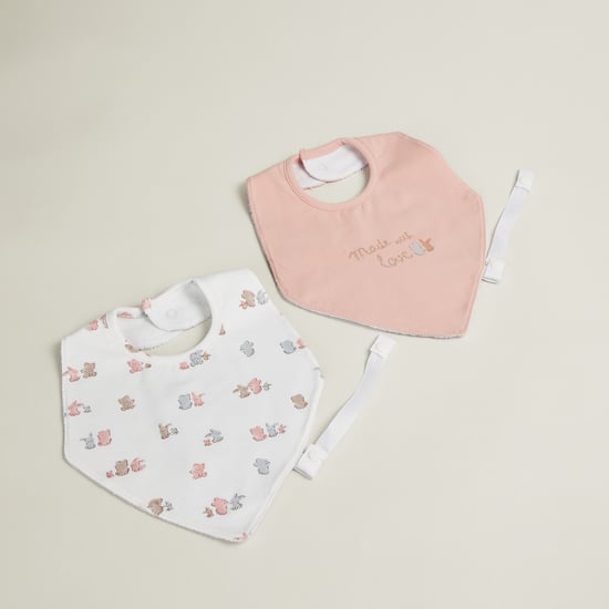 Juniors Printed Bibs - Pack of 2