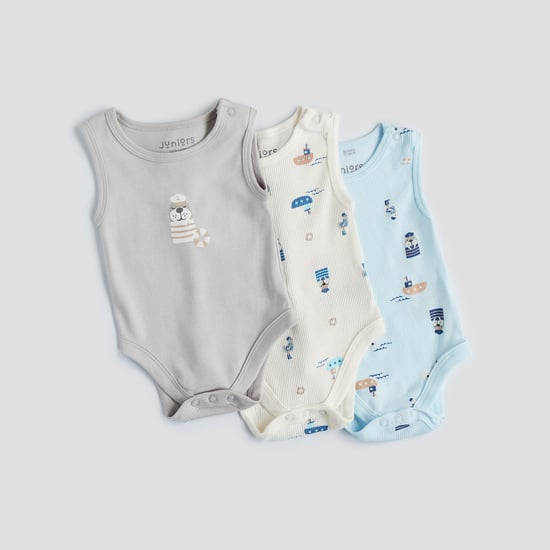 Juniors Printed Bodyusit - Pack of 3