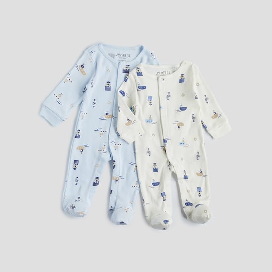 Juniors Printed Sleepsuit - Set of 2