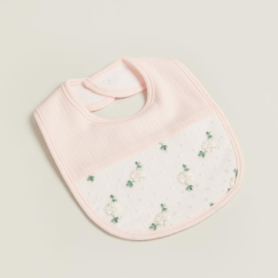 Giggles Embroidered Bib