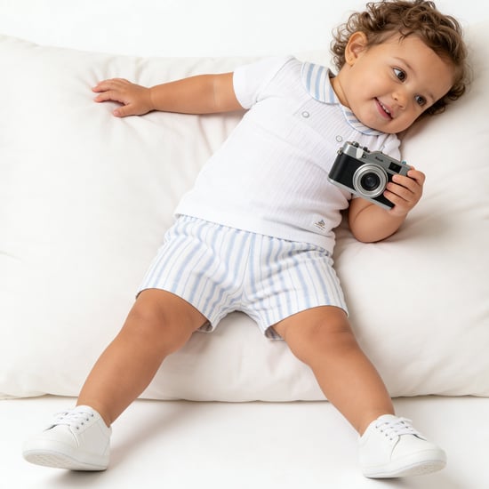 Giggles Woven T-shirt and Shorts Set